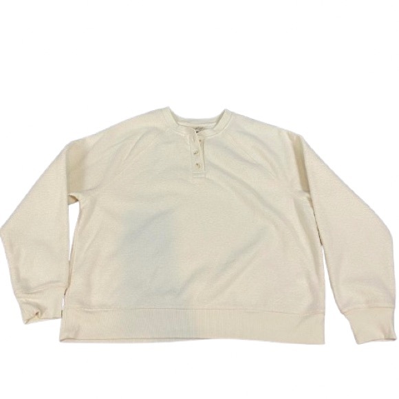 Universal Thread Women's Cream Pull Over Long Sleeve Sweater - Picture 3 of 5